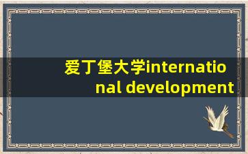 爱丁堡大学international development